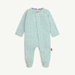Magnetic Me Love Lines Seagrass Footie at boltranchstore.com in stock free shippingLight blue baby onesie 