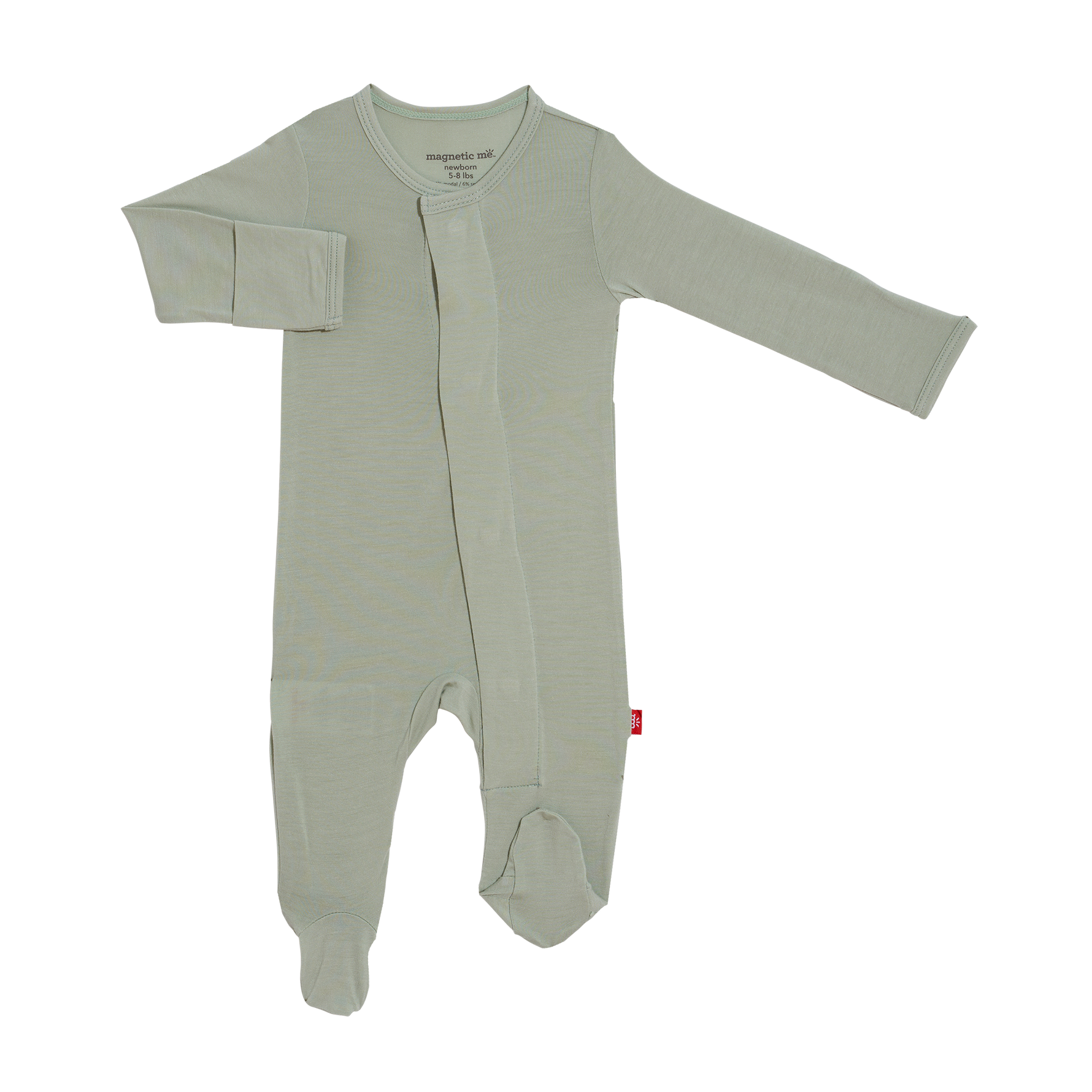Magnetic Me Sea Foam Modal Footie at boltranchstore.com in stock free shipping Green baby onesie 