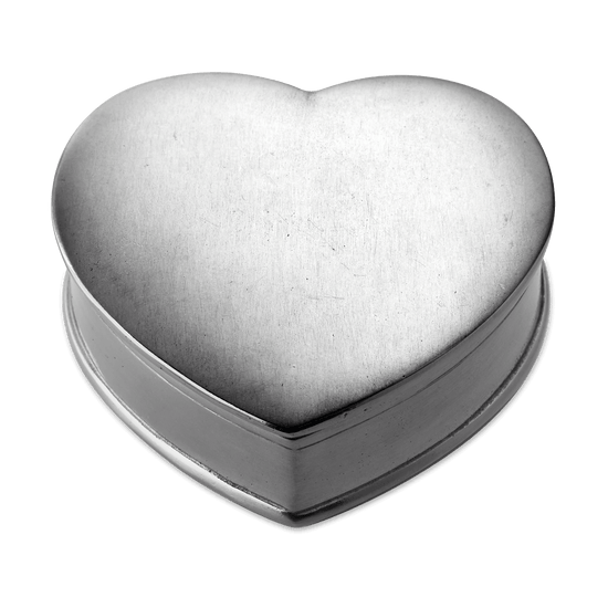 Match Lidded Heart Box pewter heart jewelry box luxury antique inspired at boltranchstore.com free shipping