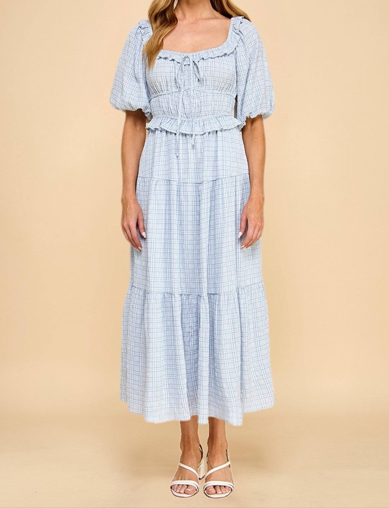 Maxi Gingham Rosalyne Dress buy at Boltranchstore.com