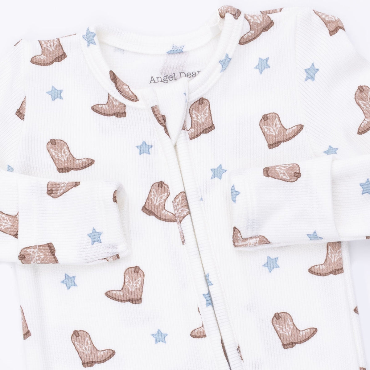 Mini Cowboy Boots 2 Way Zipper Footie shop at boltranchstore.com western baby wear