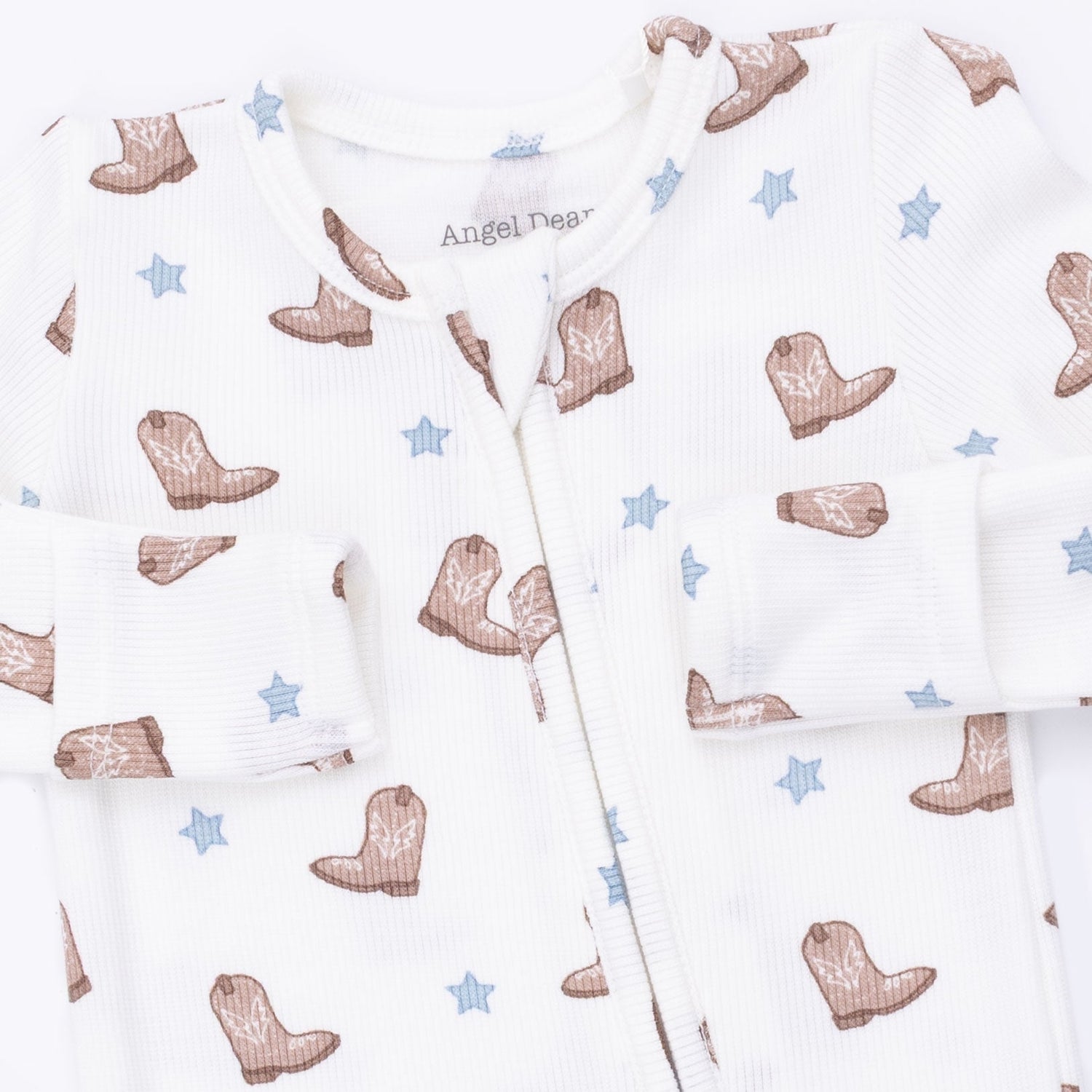 Mini Cowboy Boots 2 Way Zipper Footie shop at boltranchstore.com western baby wear