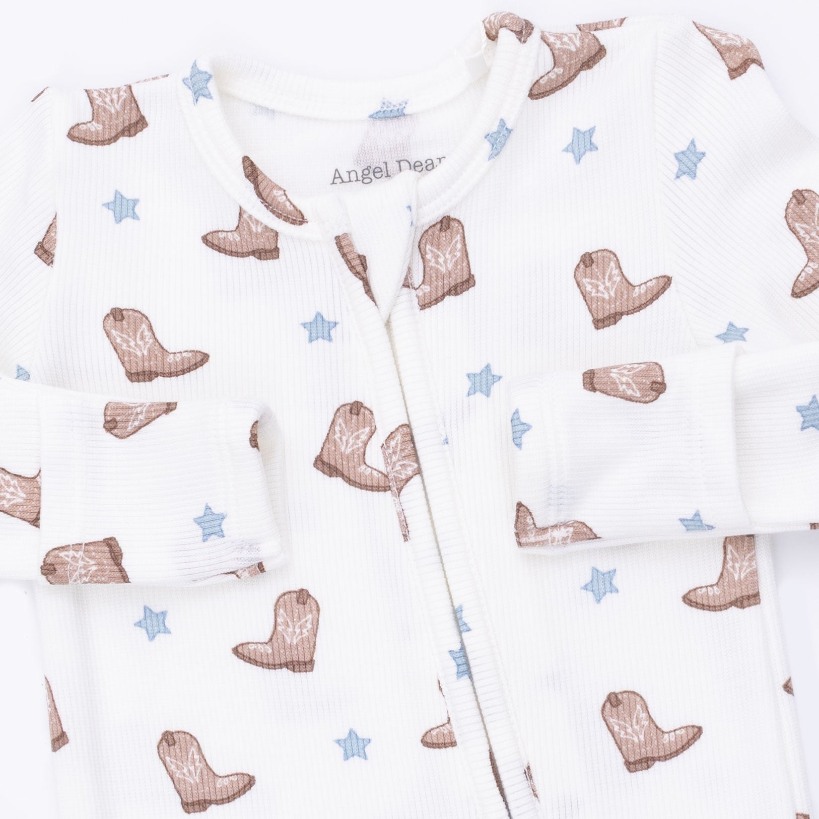 Mini Cowboy Boots 2 Way Zipper Footie shop at boltranchstore.com western baby wear