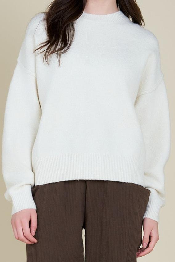 Mock Neck Cocoon Sweater