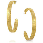 Montana Silversmiths Timeless Treasure Chiseled Hoop Earrings buy at boltranchstore.com