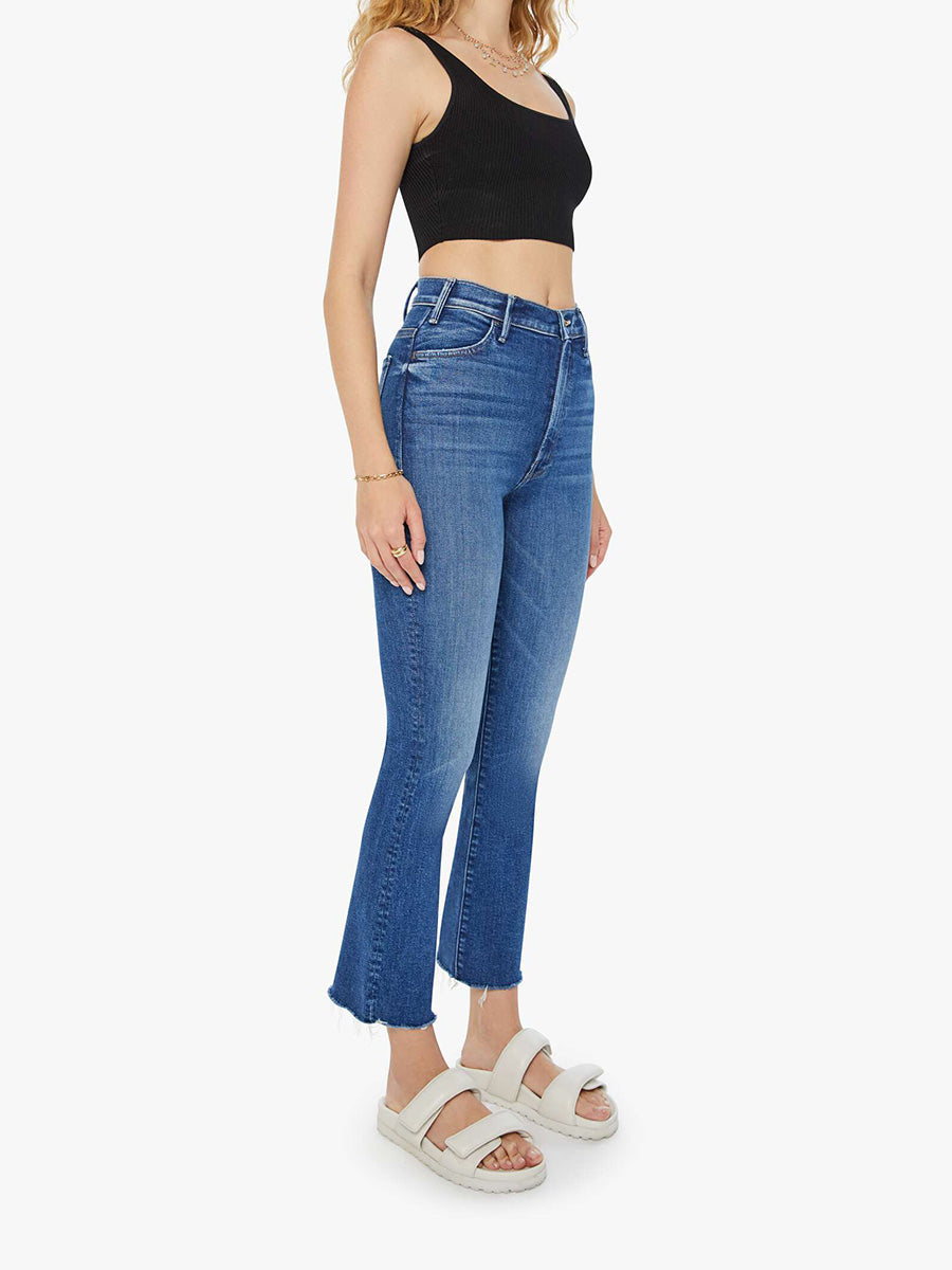Mother Hustler Ankle Fray Grasping at Straws womens mother denim jeans free shipping at boltranchstore.com side view