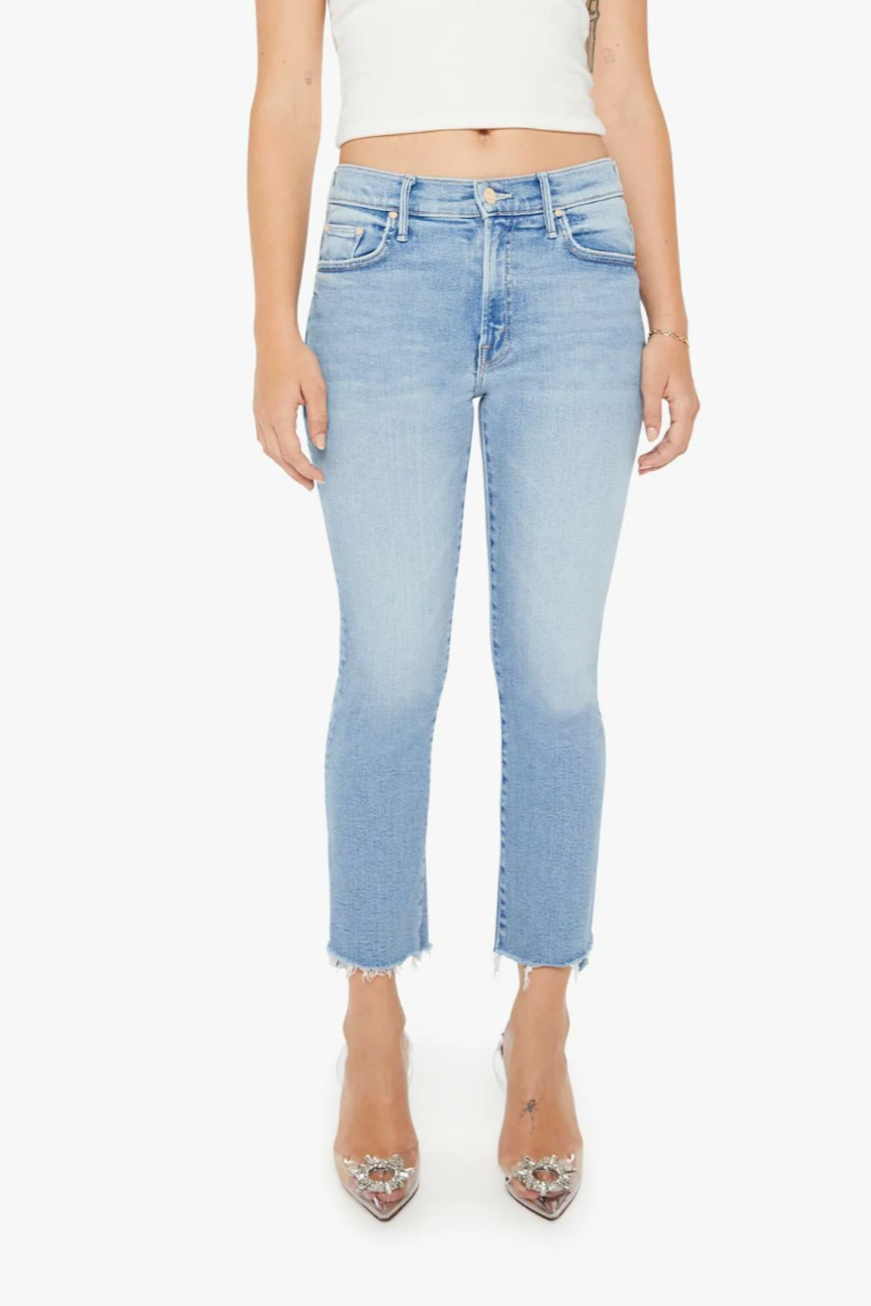 Mother Insider Crop Step Fray