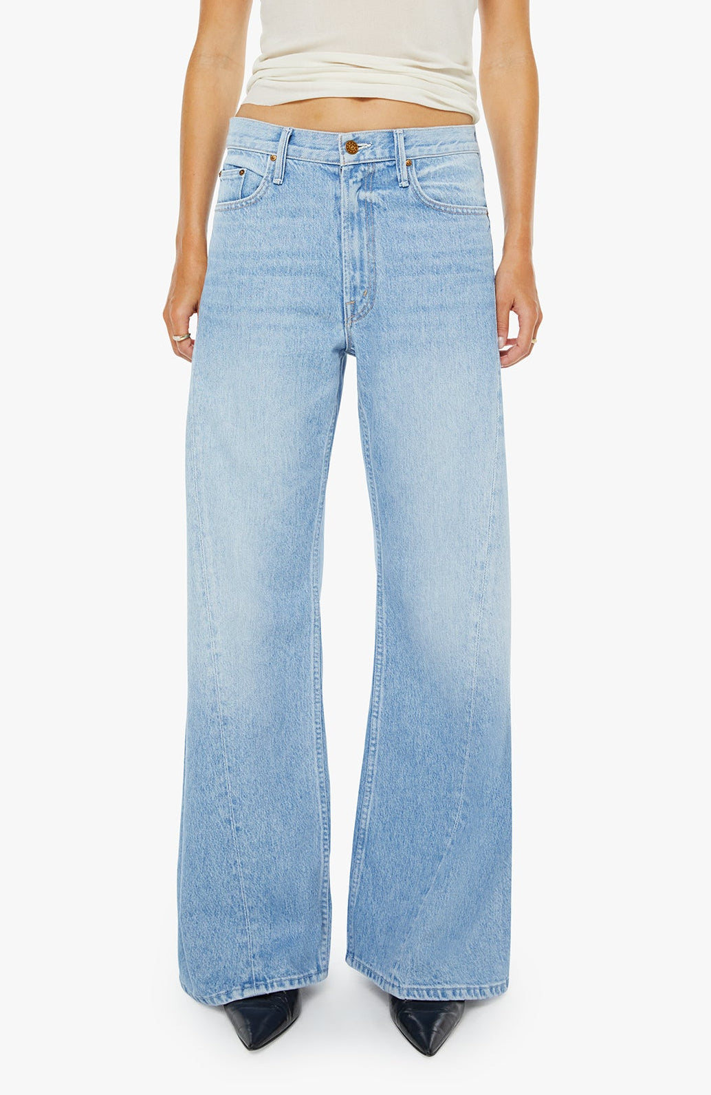 Mother Lemon Twist Sneak in Munchies womens denim pants by Mother at Boltranchstore.com free shipping popular viral womens pants