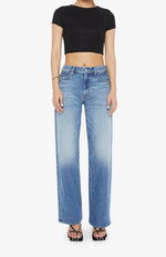Mother Lil Mid Rise Tunnel Vision Sneak Jean womens denim pants available at Bolt Ranch Store buy now