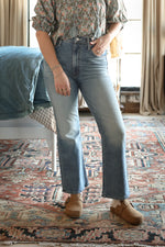 Mother Lil Mid Rise Tunnel Vision Sneak Jean womens mother denim jeans pants viral popular free shipping at Bolt Ranch Store