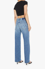 Mother Lil Mid Rise Tunnel Vision Sneak Jean womens The Mother Denim buy now free shipping at Bolt Ranch Store