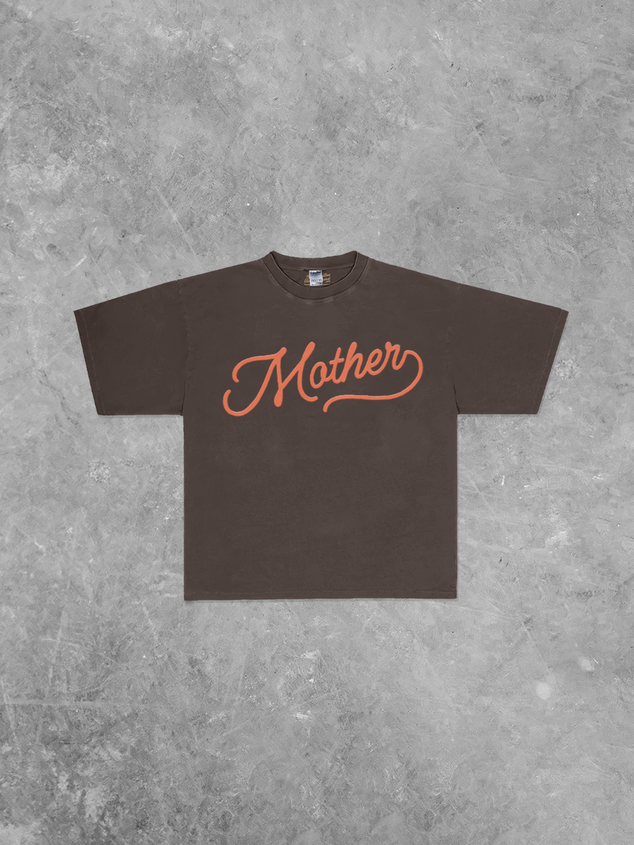 Mother Script Puff Boxy Oversized T Shirt shop at boltranchstore.com free shipping