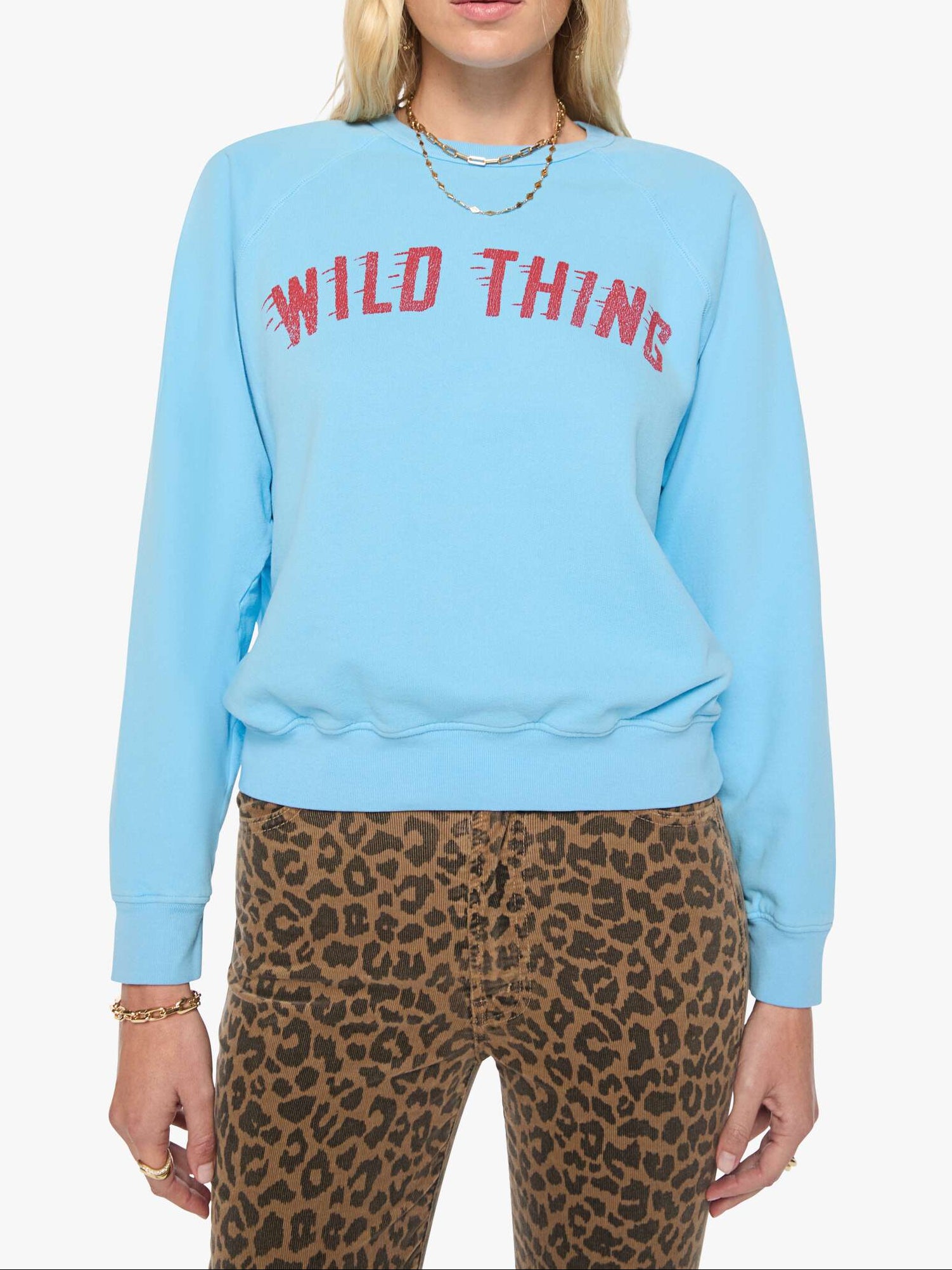 Mother The Concert In Wild Thing at boltranchstore.com womens light blue sweater free shipping in stock wild thing crewneck 