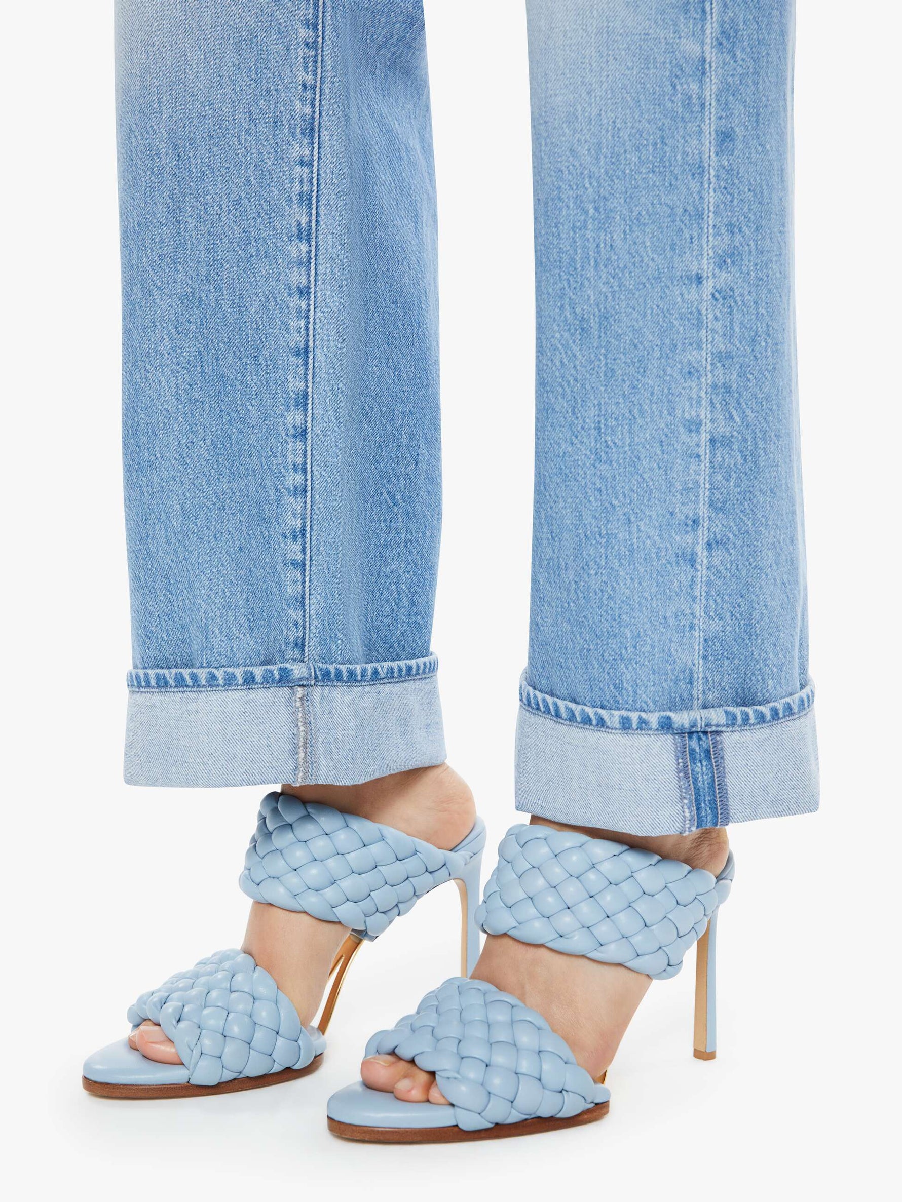 Mother The Dodger Button Hover Cuff Jean