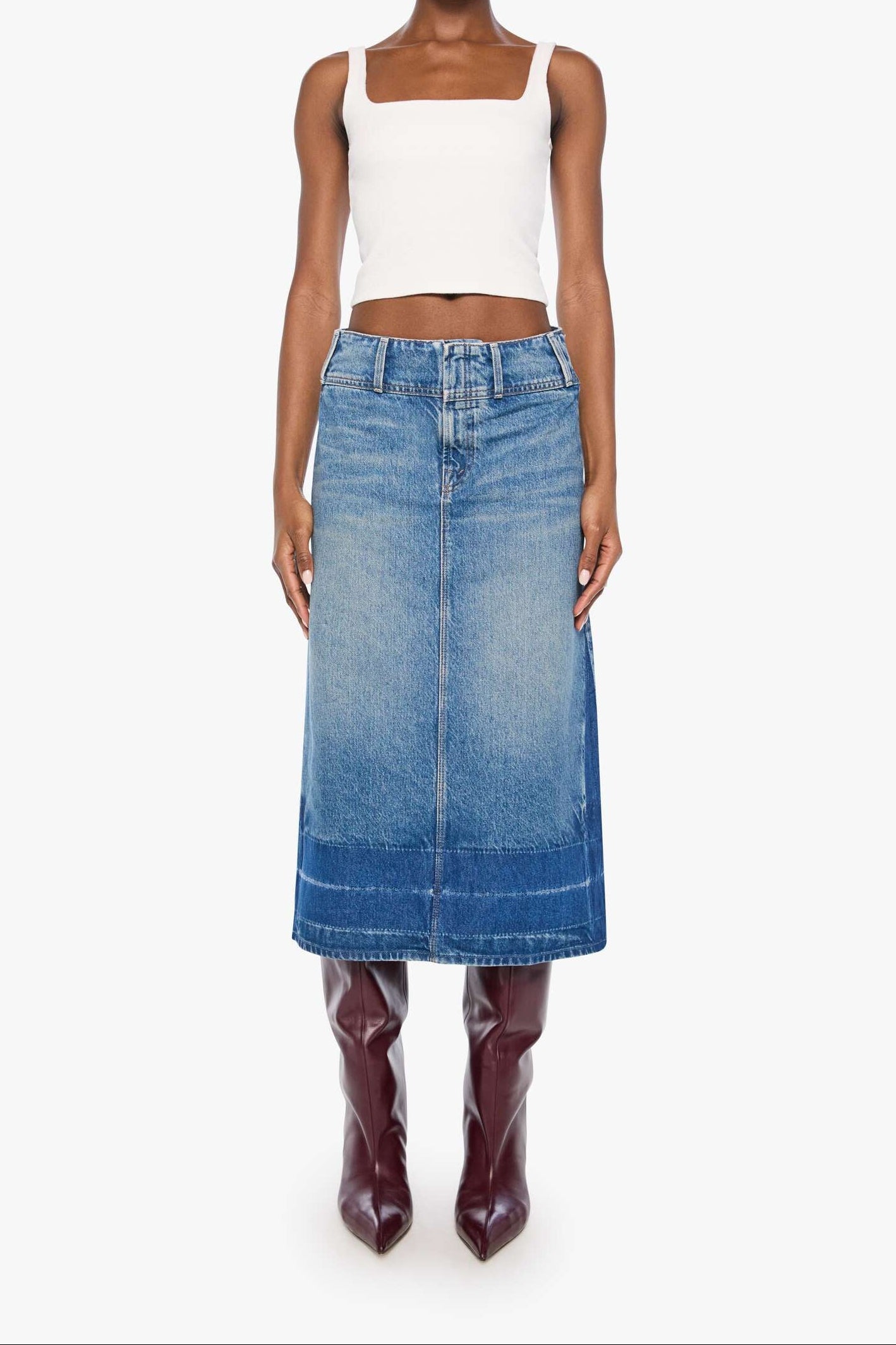 Womens western boutique Utah womens Mother The Fortune Cookie Midi Tootsie fashion The Fortune Cookie Midi Tootsie SKU 9965-1321 in stock womens skirt 