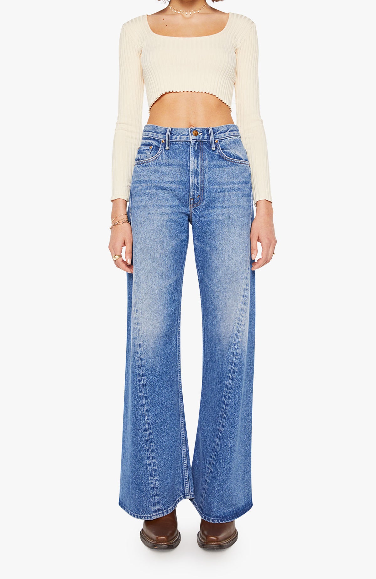 Mother The Lemon Twist Sneak Pants order at boltranchstore.com