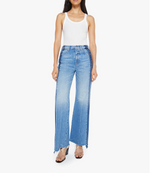 Mother The Tux Sidestepper Sneak Fray - Double Stacked womens pants jeans denim  brands mother available at bolt ranch store