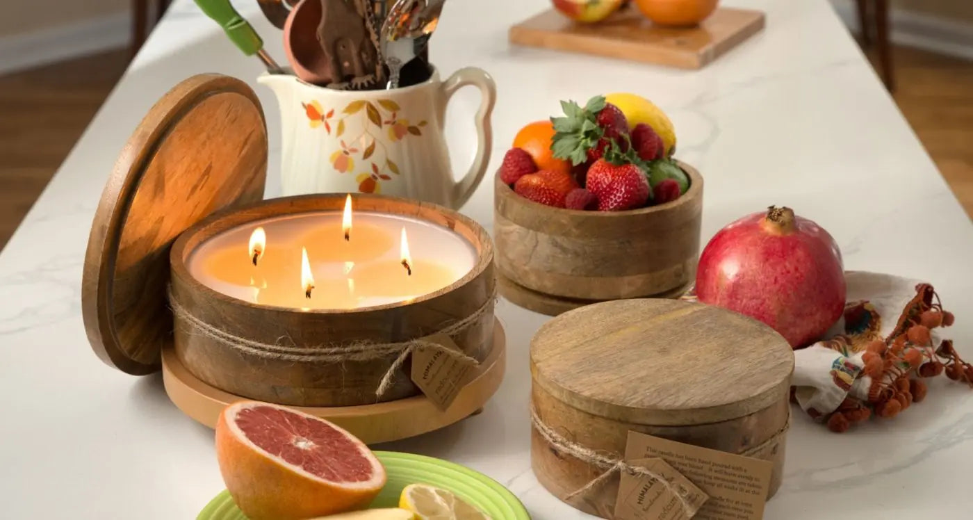 Himalayan Mountain Barrell Small Candle
