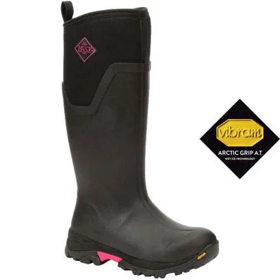 Muck Boot Womens Arctic Ice Tall AGAT - Black / Pink