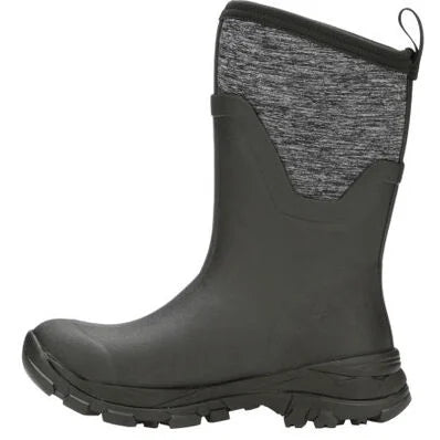 Muck Boots Womens Arctic Ice Mid - Black / Heather Gray