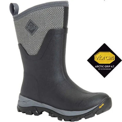 Muck Boots Womens Arctic Ice Mid - Black / Gray