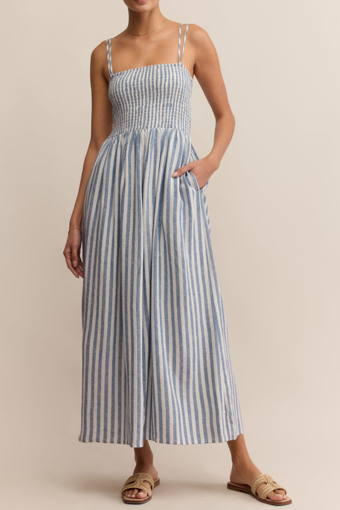 Nadine striped midi dress womens z supply womens summer dress free shipping Boltranchstore.com