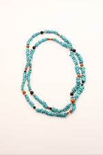 Navajo Turquoise and Coral Necklace womens antique Native American Jewelry at Boltranchstore.com 
