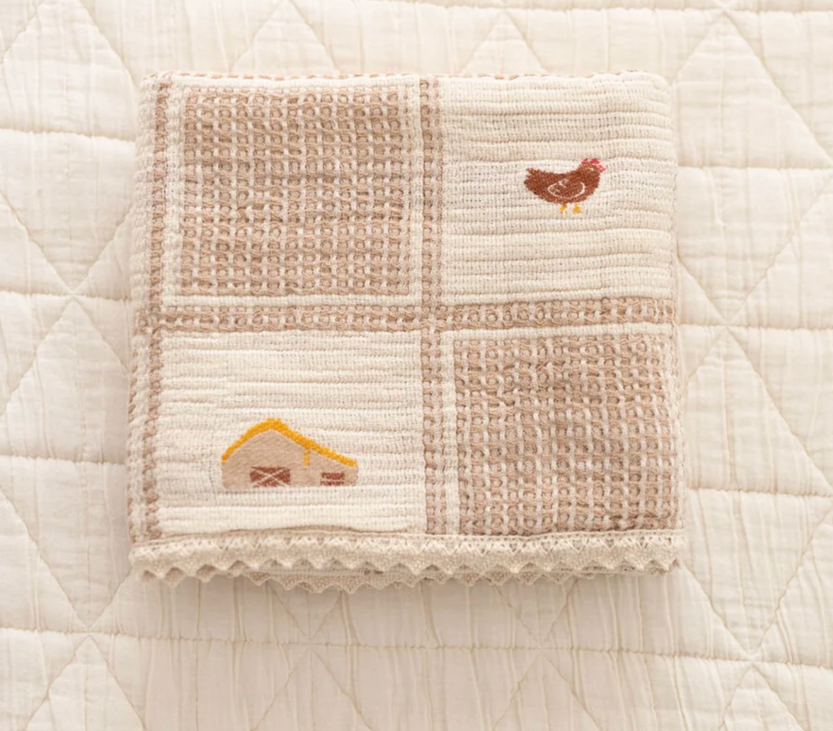 New Grain Patchwork Baby Blanket Farm vintage baby bolt ranch store