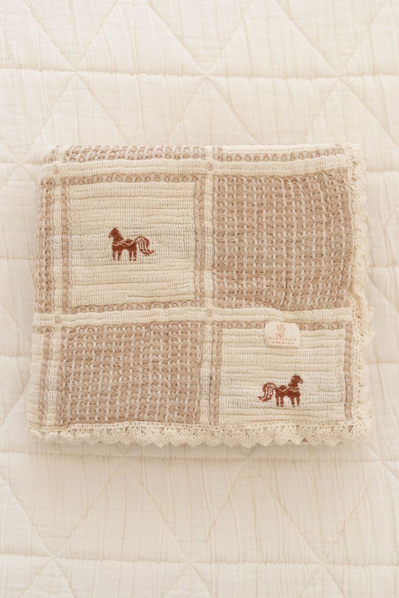 Western boutique Utah kids nursery Patchwork Blanket Pony New Grain Patchwork Blanket Pony at bolt ranch store in kamas utah 