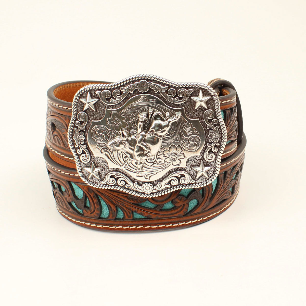 Nocona Boys Tan - Turquoise Belt