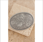 Nocona Floral Oval Western Belt Buckle Buy at Boltranchstore.com