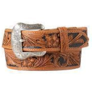 Nocona Mens Hand Tooled Floral Belt at boltranchstore.com