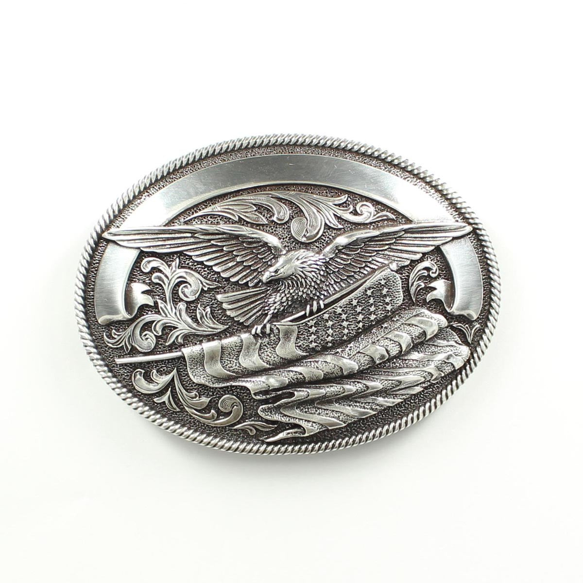 Bald Eagle & American Flag Buckle at boltranchstore.com
