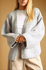 Nora Oversized Cardigan is your go-to piece for effortless layering and all-day comfort womens grey sweater Boltranchstore.com Free Shipping