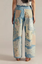 Free People Illusions Printed Relaxed Jeans