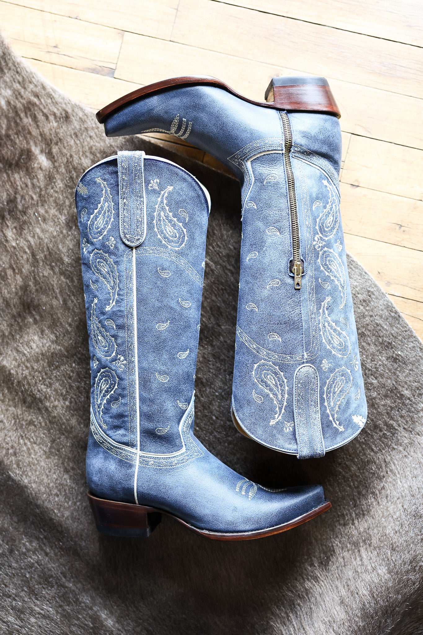 Old Gringo Blue Bandana Girl Cowboy Boots womens cowboy boots cowgirl boltranchstore.com NFR free shipping statement boot popular viral