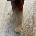 Old West Cutter Toe Boots roughout cowboy boots for kids and youth at boltranchstore.com