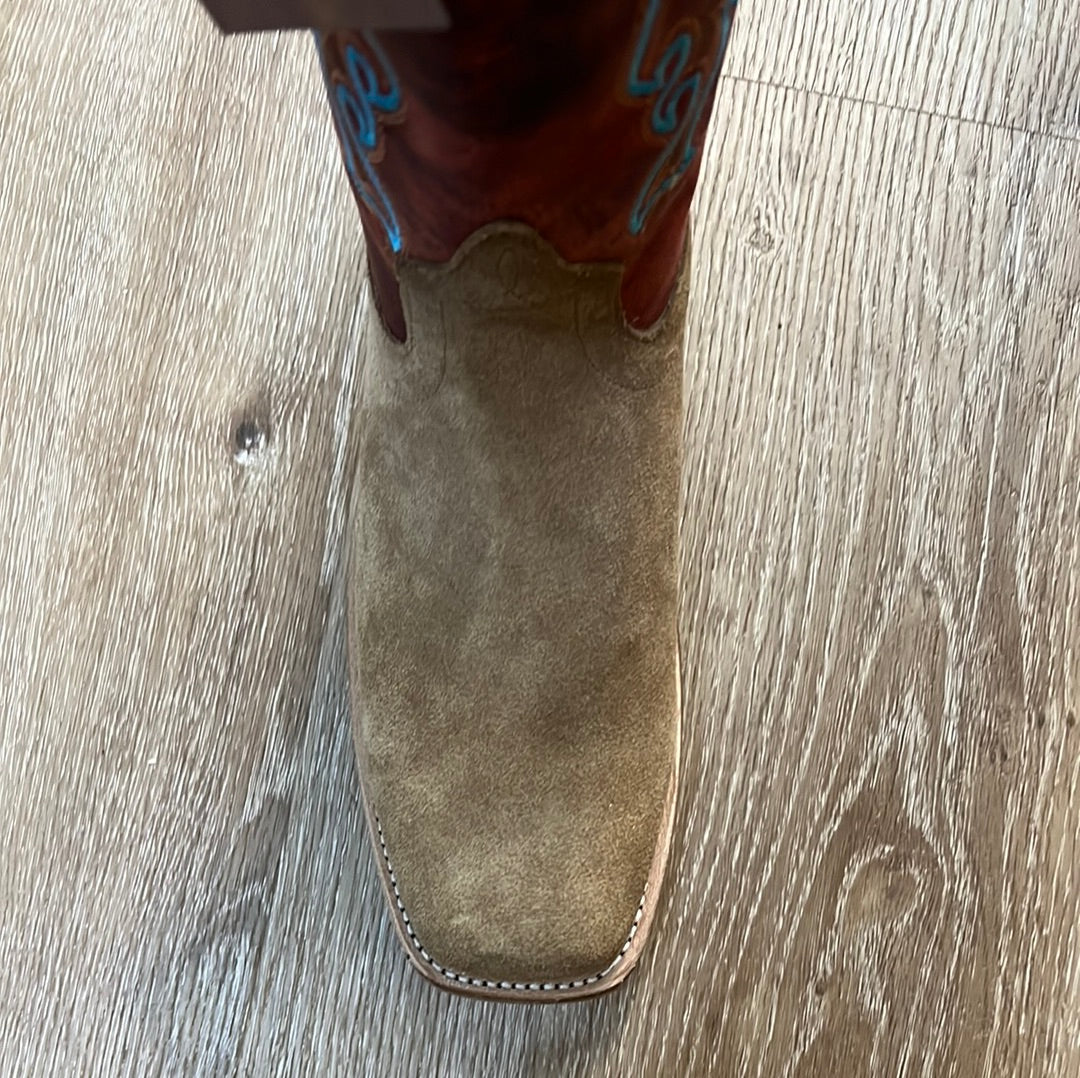 Old West Cutter Toe Boots roughout cowboy boots for kids and youth at boltranchstore.com