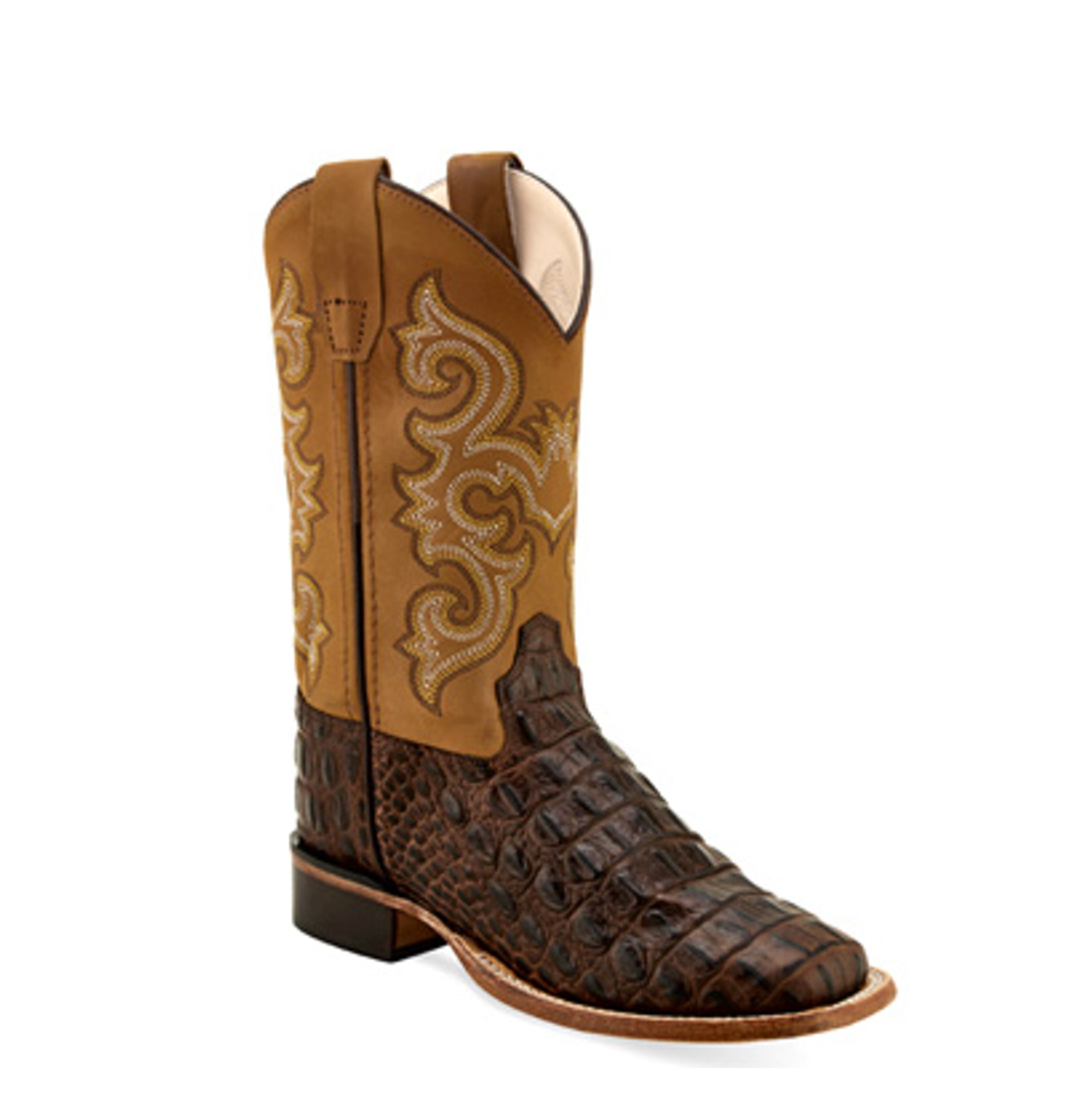 Old West Kids Horn Back Gator Boots kids cowboy boots at boltranchstore.com