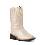 Old West Toddler Boot Cream Medallion a cowboy boot for the little one order at boltranchstore.com