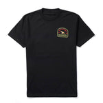 Seager Outfitters Tee Black outfitters graphic in water based ink across the back ranch wear