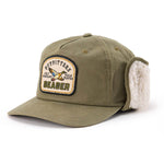 Seager Outfitters Waxed Flapjack Green green waxed canvas mens ear flap cap western clothing Utah SKU MHH26OUTFITWFLAPGRN