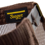 Seager Outfitters Waxed Trucker Snapback Brown waxed brown trucker for ranch wear and the outdoors rodeo