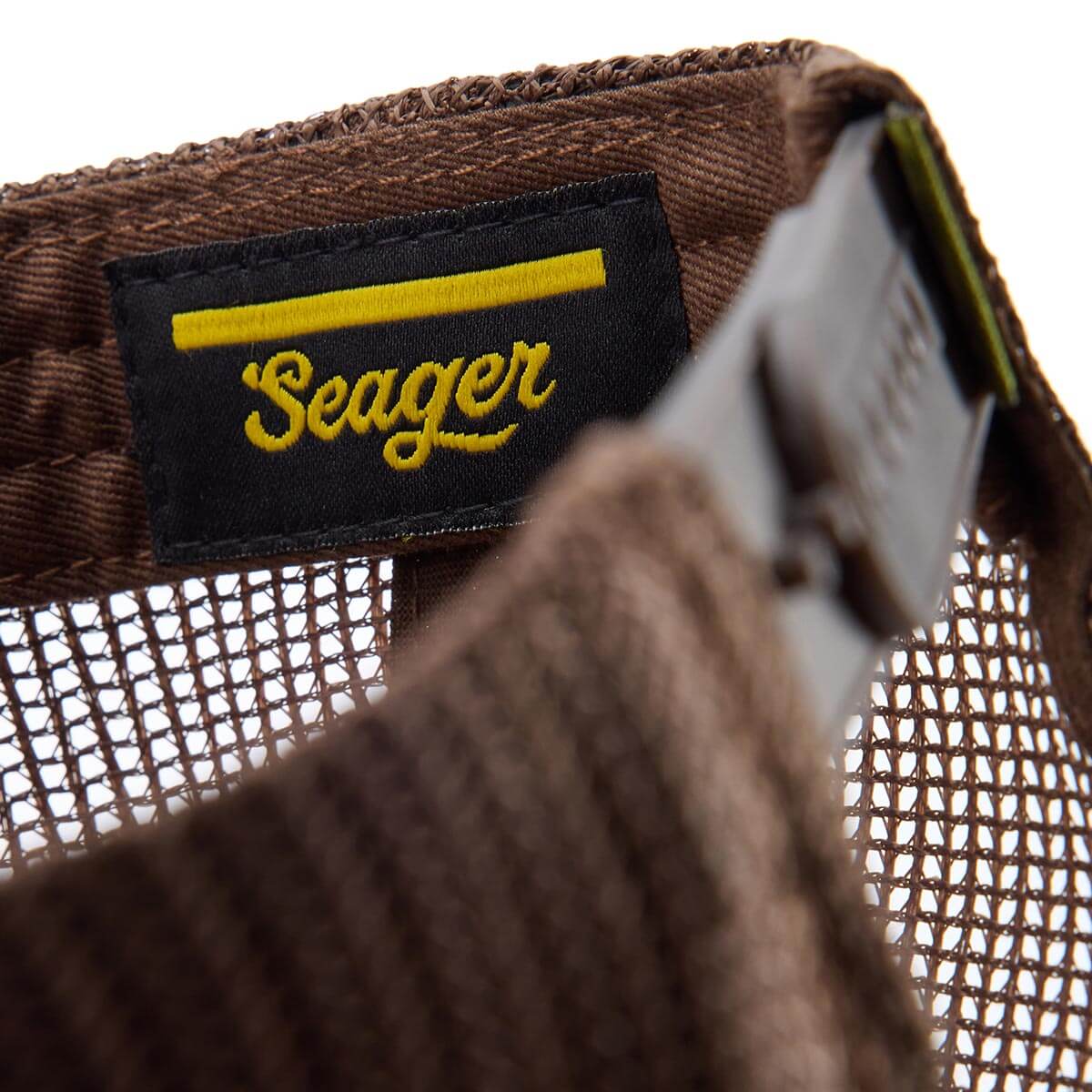 Seager Outfitters Waxed Trucker Snapback Brown waxed brown trucker for ranch wear and the outdoors rodeo