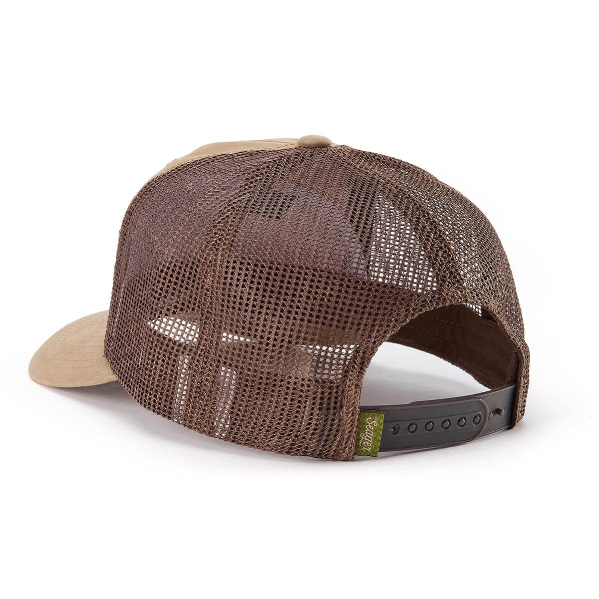 Seager Outfitters Waxed Trucker Snapback Brown medium profile medium structure crown cowboy