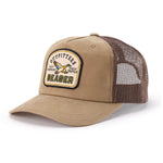 Seager Outfitters Waxed Trucker Snapback Brown brown waxed front mens trucker hat western clothing Utah SKU MHH26OUTFITWBRN