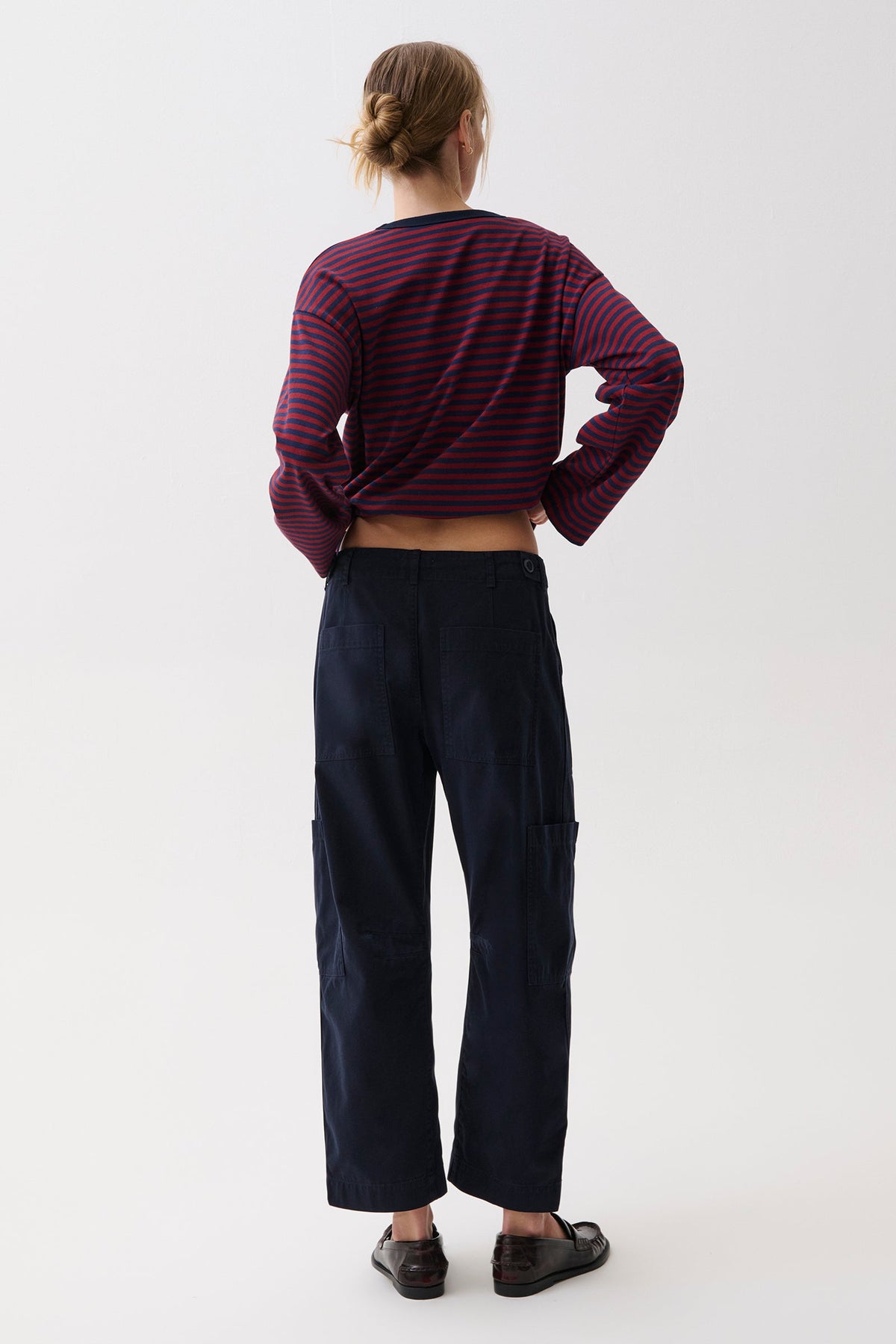 Pistola Sabrina Curved Utility Pants Nautical softly curved relaxed leg with a high rise waist womens western clothing