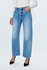 Pistola P00016200RLCFTIV_905_Lexi Mid Rise Bowed Straight Jean WOMENS barrel pants Pistola free shipping Boltranchstore.com
