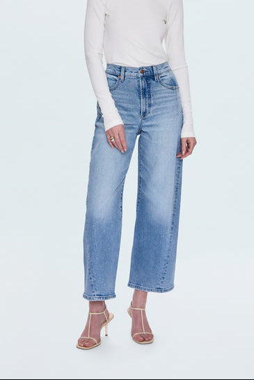 Pistola Kyra High Rise Bowed Ankle P00016211QL Terrace  womens barrel jeans denim Boltranchstore.com free shipping