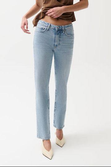 Pistola Aleks Mid Rise Straight Long Jean Agean